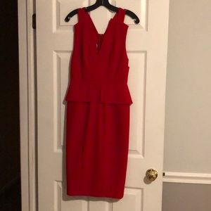 Bcbgmaxazaria Alena count out dress. Red